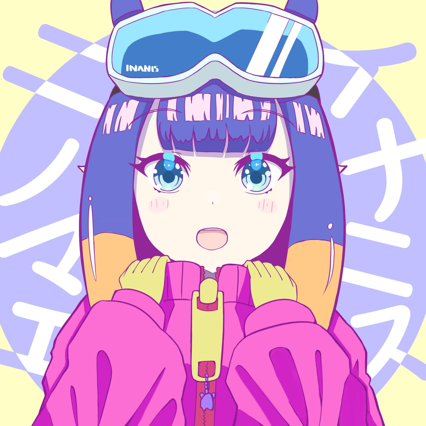 Ninomae Ina'nis Ski Time Mousepad